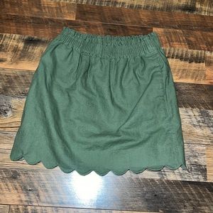 J.Crew skirt—green—with pockets!!